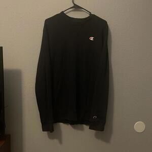 Champion Men's Black Long Sleeve Shirt
